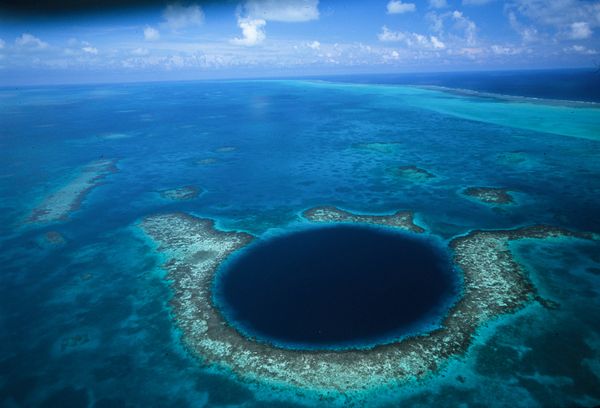 Sinkholes Blue Hole Belize The Urban Traveler